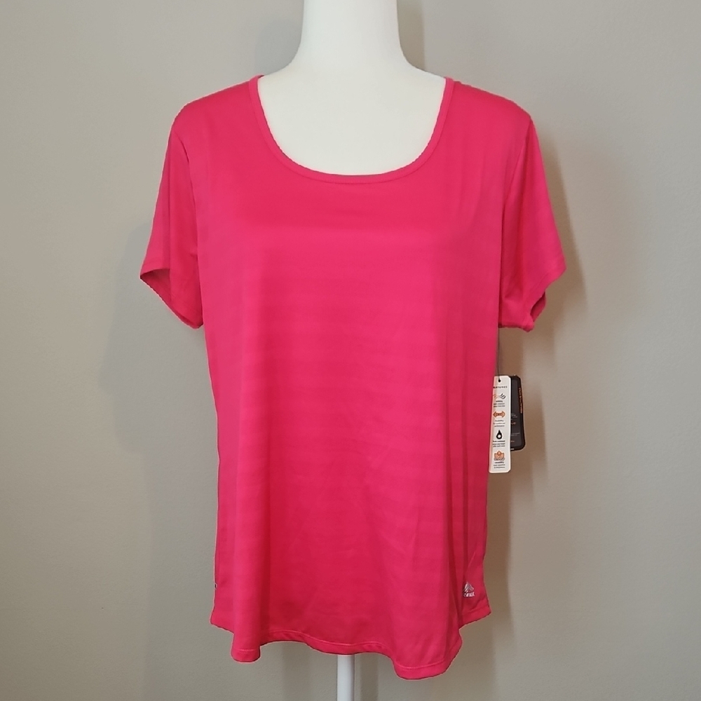 Reebok RBX Vibrant Pink Short Sleeve Tee Performance Size XL